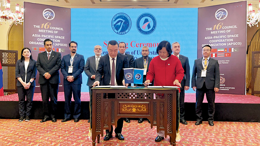 Hong Kong Aerospace Technology Group and Asia-Pacific Space Cooperation Organization Entered into a Memorandum of Understanding on All-round Cooperation